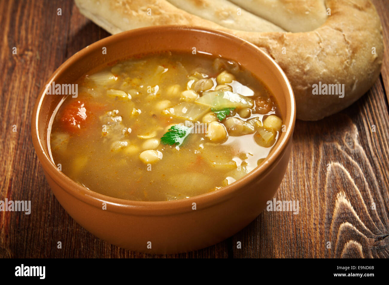 Marocchino tradizionale zuppa harira - Foto Stock