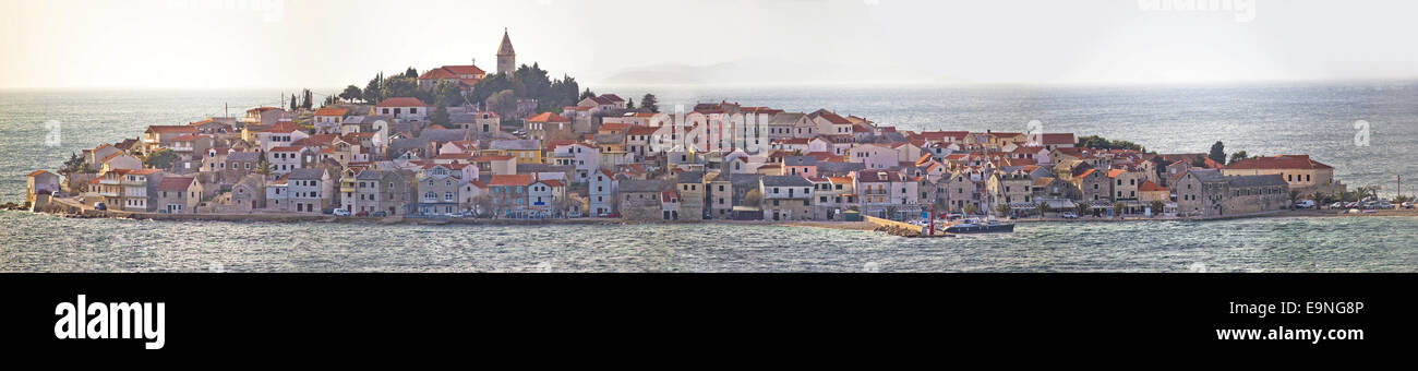 Città di Primosten vista panoramica Foto Stock