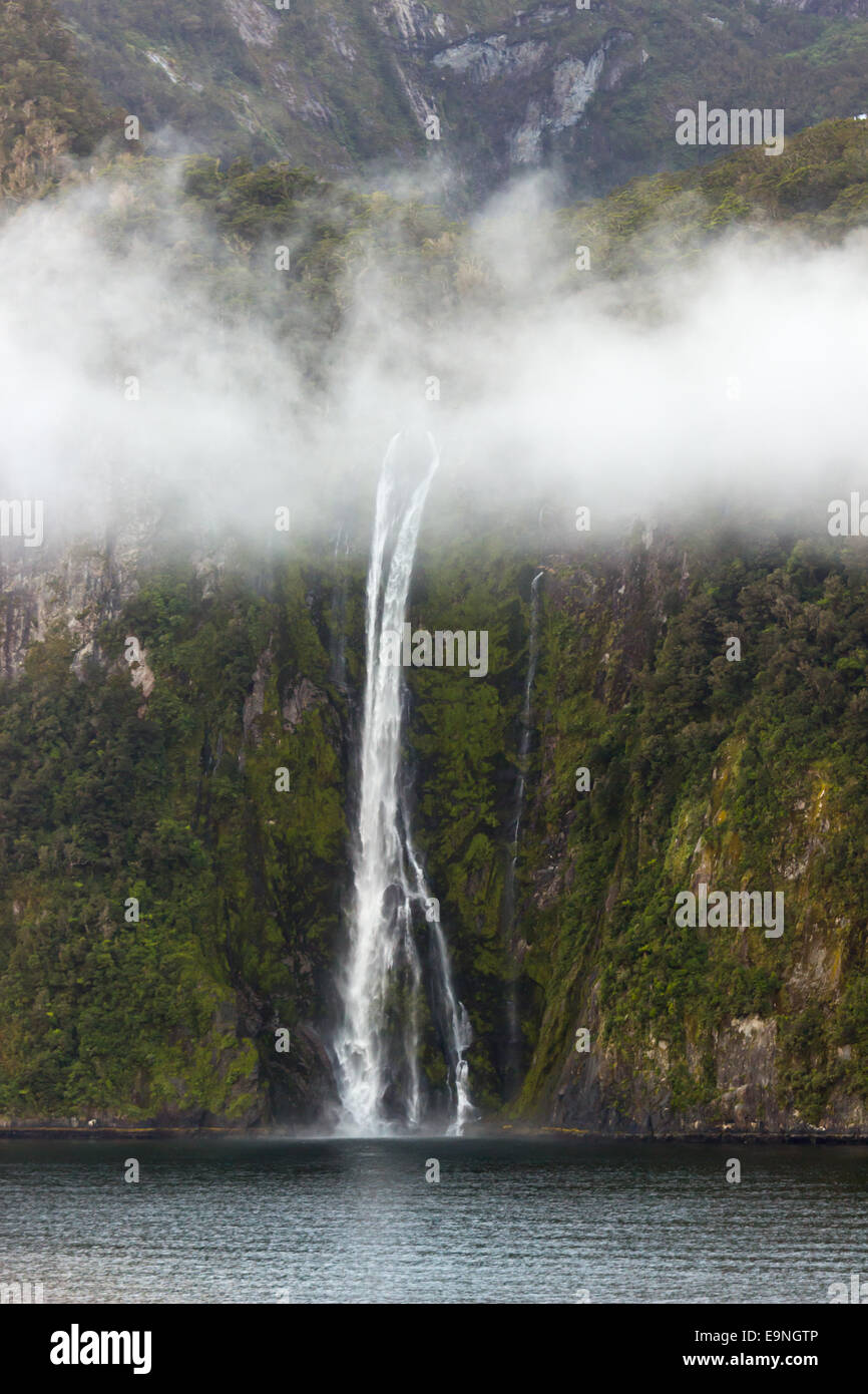 Fiordo di Milford Sound in Nuova Zelanda Foto Stock