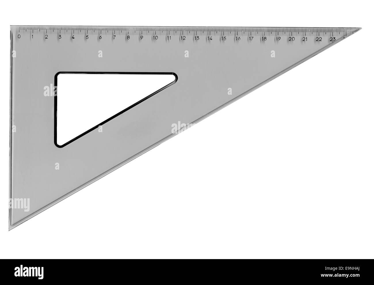 Impostare il triangolo quadrato Foto Stock