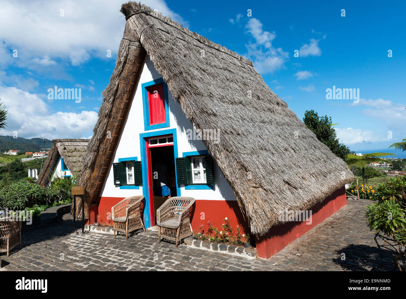 Casa Tradizionale, Santana, Madera - Isole Canarie Foto Stock