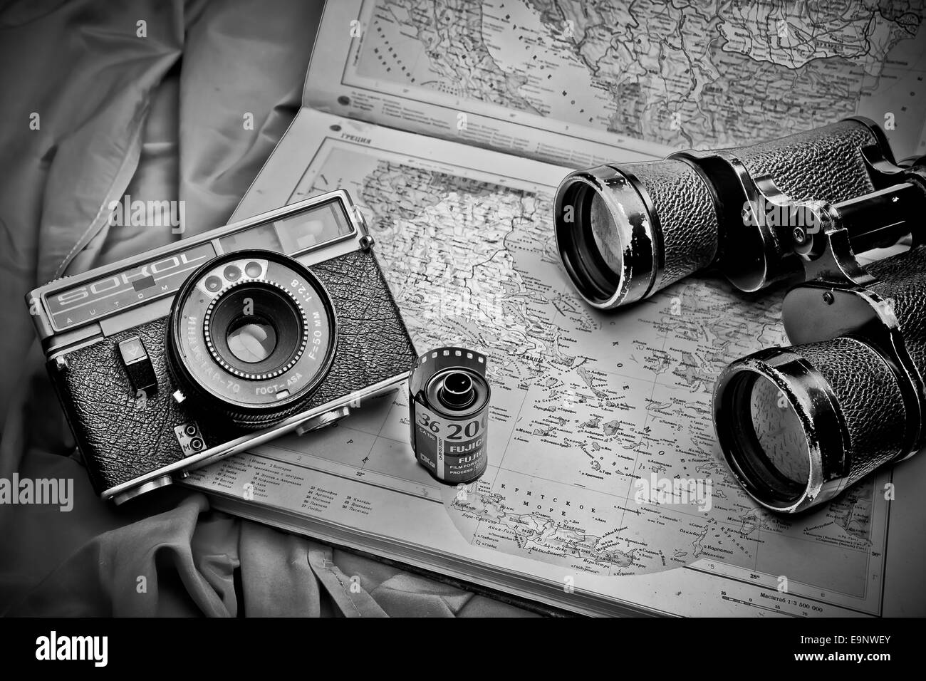 Vintage fotocamera a pellicola Foto Stock