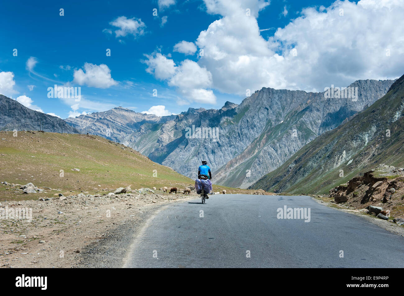 Mountain Bike in Himalaya Foto Stock