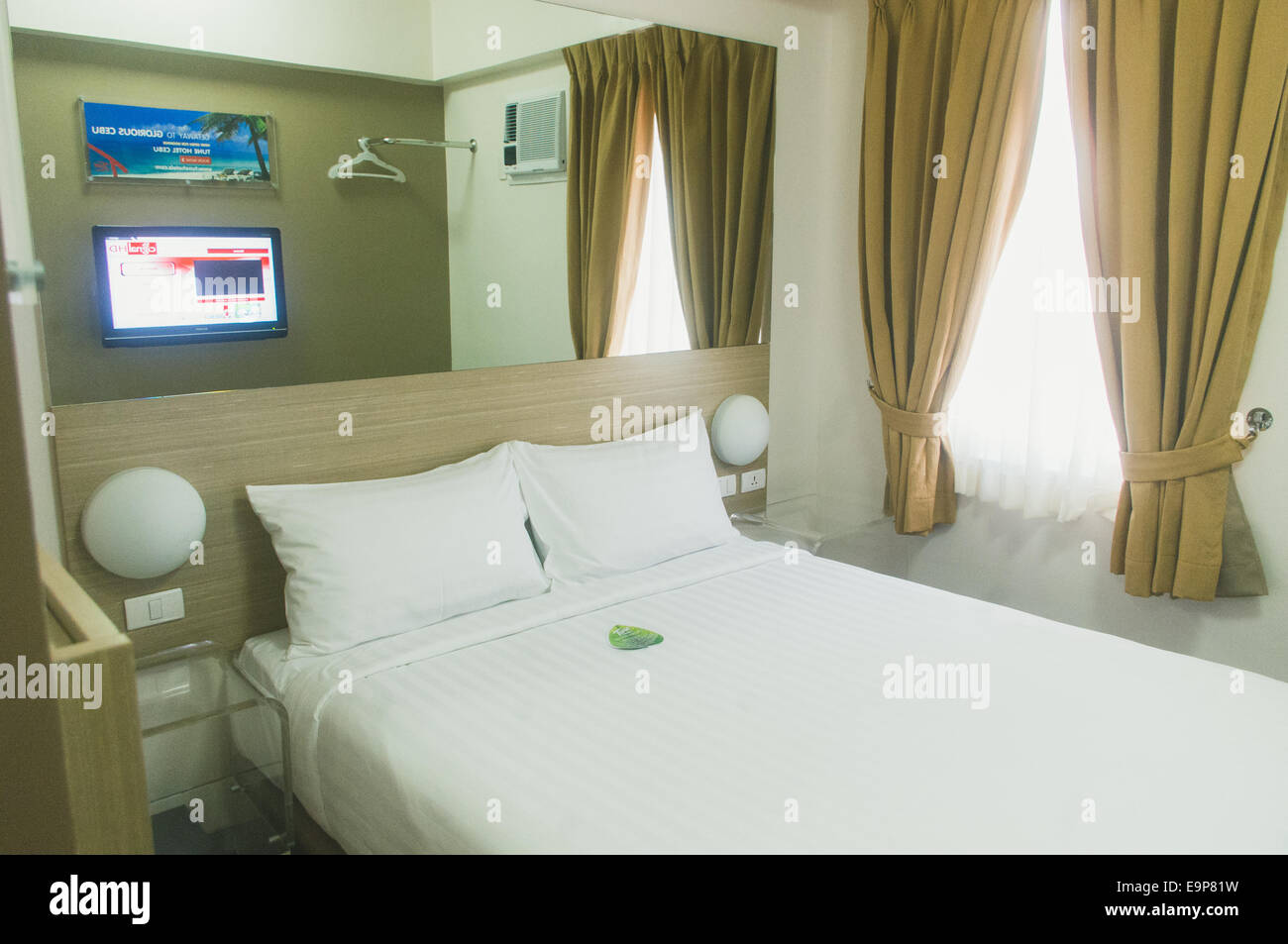 Sala del Tune Hotel da Airasia, un budget accommodation serviced hotel. Foto viene scattata in Angeles City, Pampanga delle Filippine. Foto Stock