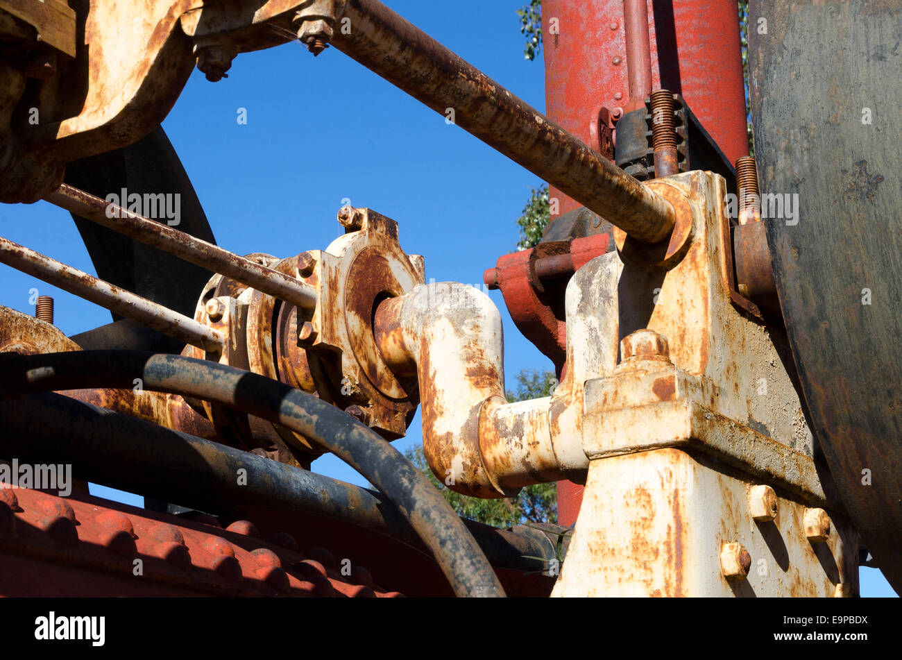 Portable motore a vapore, Morven, sud del Queensland, Australia Foto Stock