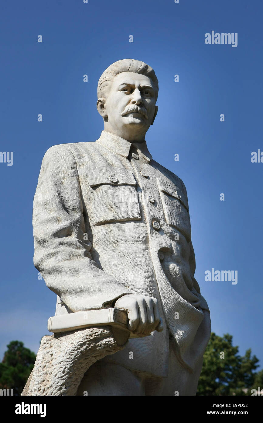 Statua di Joseph Stalin nel Museo di Stalin,Gori,Georgia,Asia, Europa Foto Stock