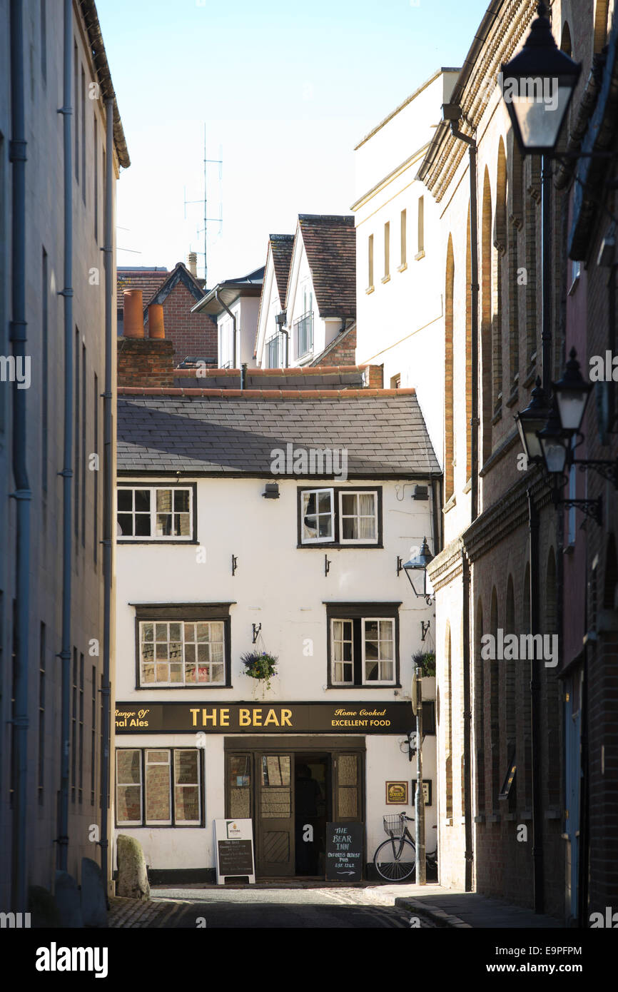 Il Bear Inn, storico public house situato in Oxford, risalente al 1242, Oxford, England, Regno Unito Foto Stock