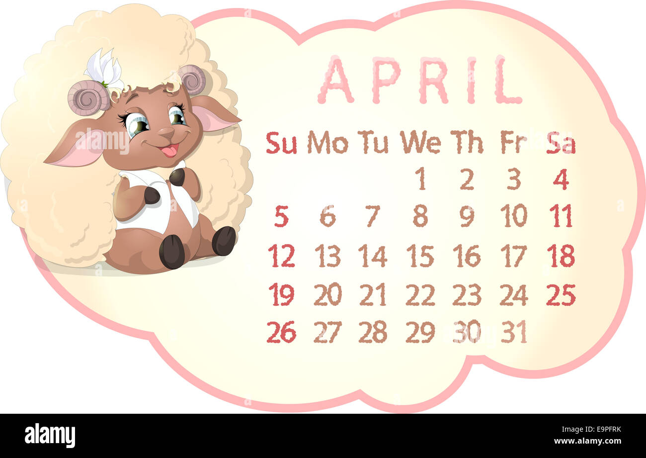 Bellissimo il calendario Foto Stock