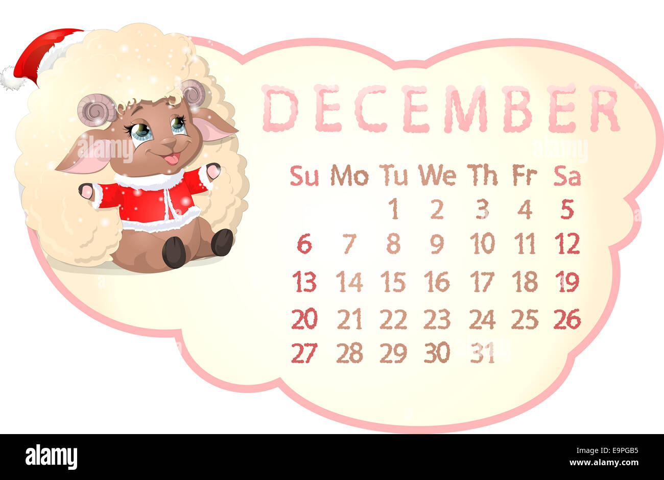 Bellissimo il calendario Foto Stock