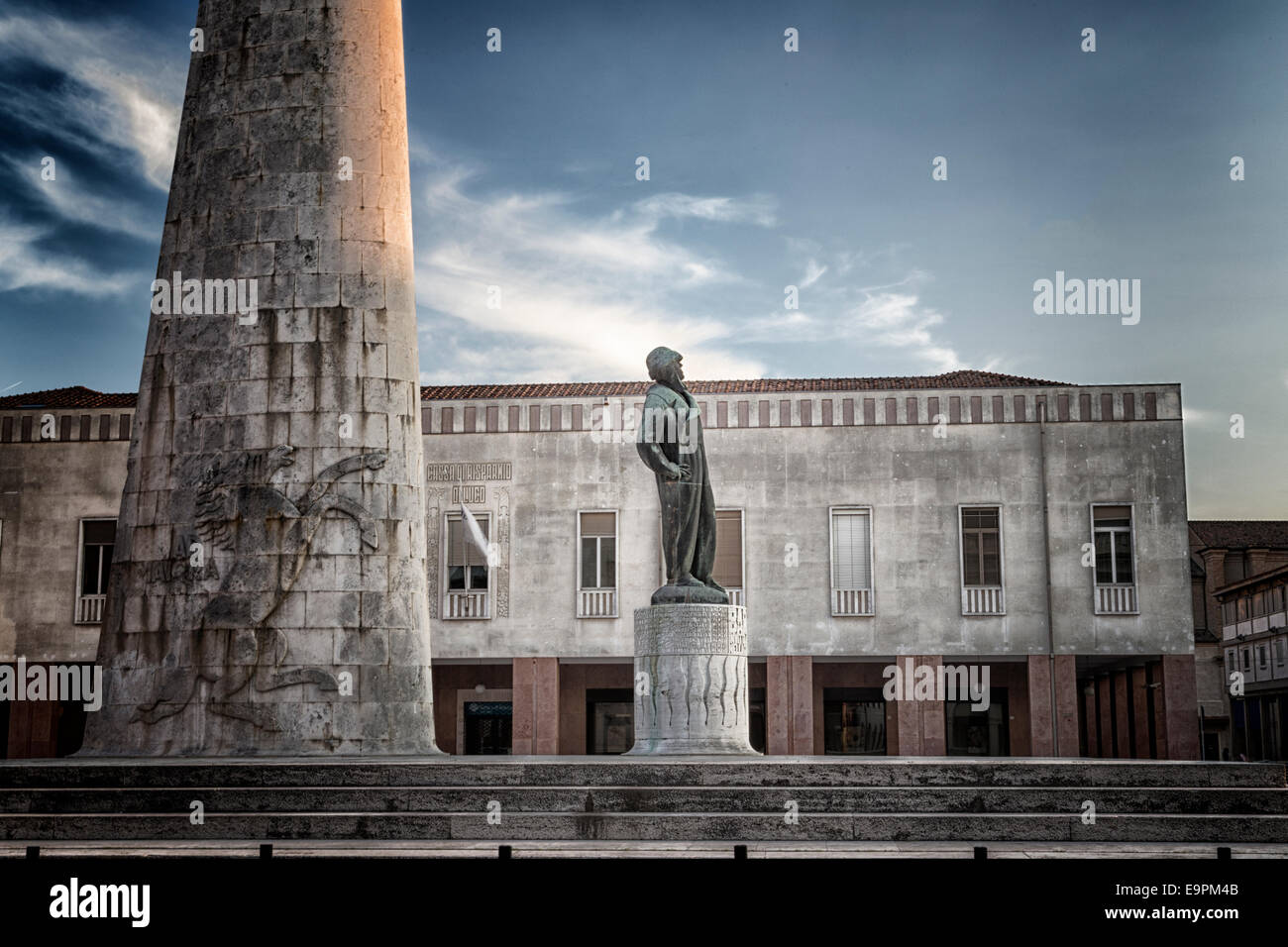 Il monumento a Francesco Baracca di Lugo in Italia Foto Stock