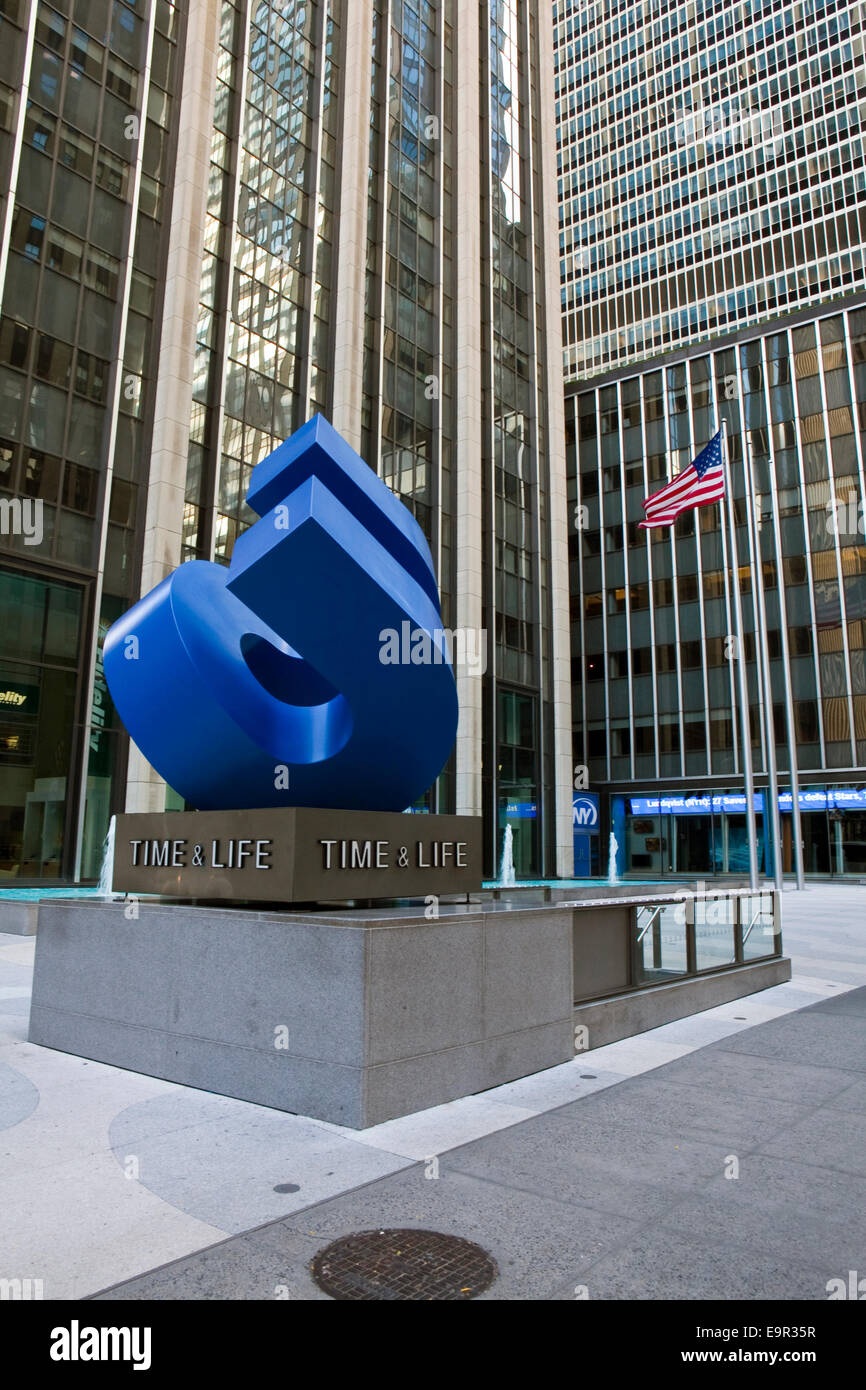 Una vista del tempo Life Building di New York Foto Stock