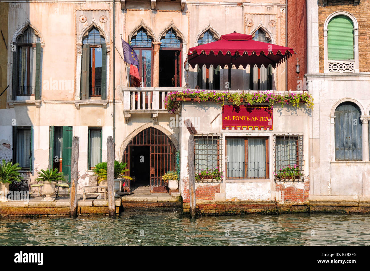 Hotel romantico a Venezia, Italia Foto Stock