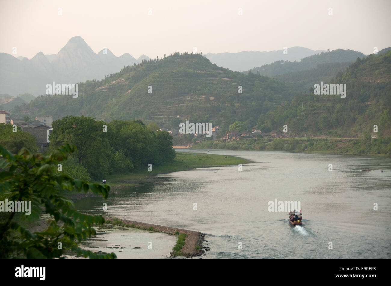 Fiume qingshui, shidong, guizhou, Cina Foto Stock