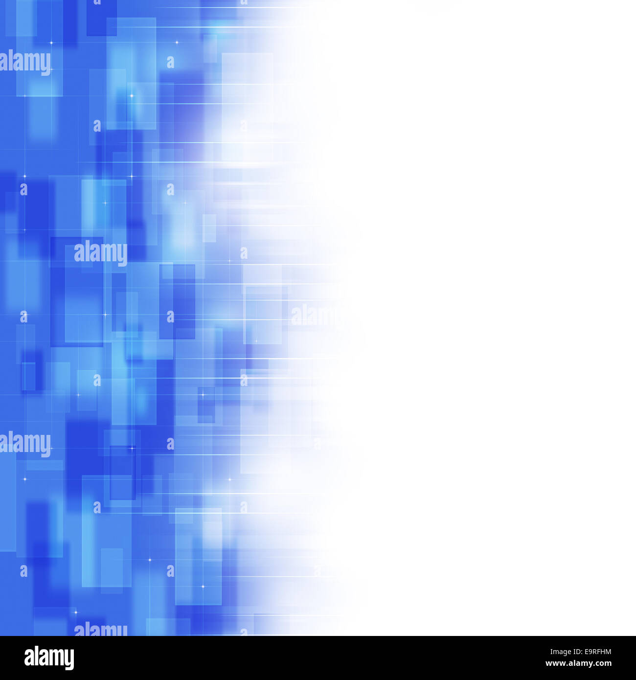 Abstract il mondo della tecnologia global business network connection sfondo blu Foto Stock