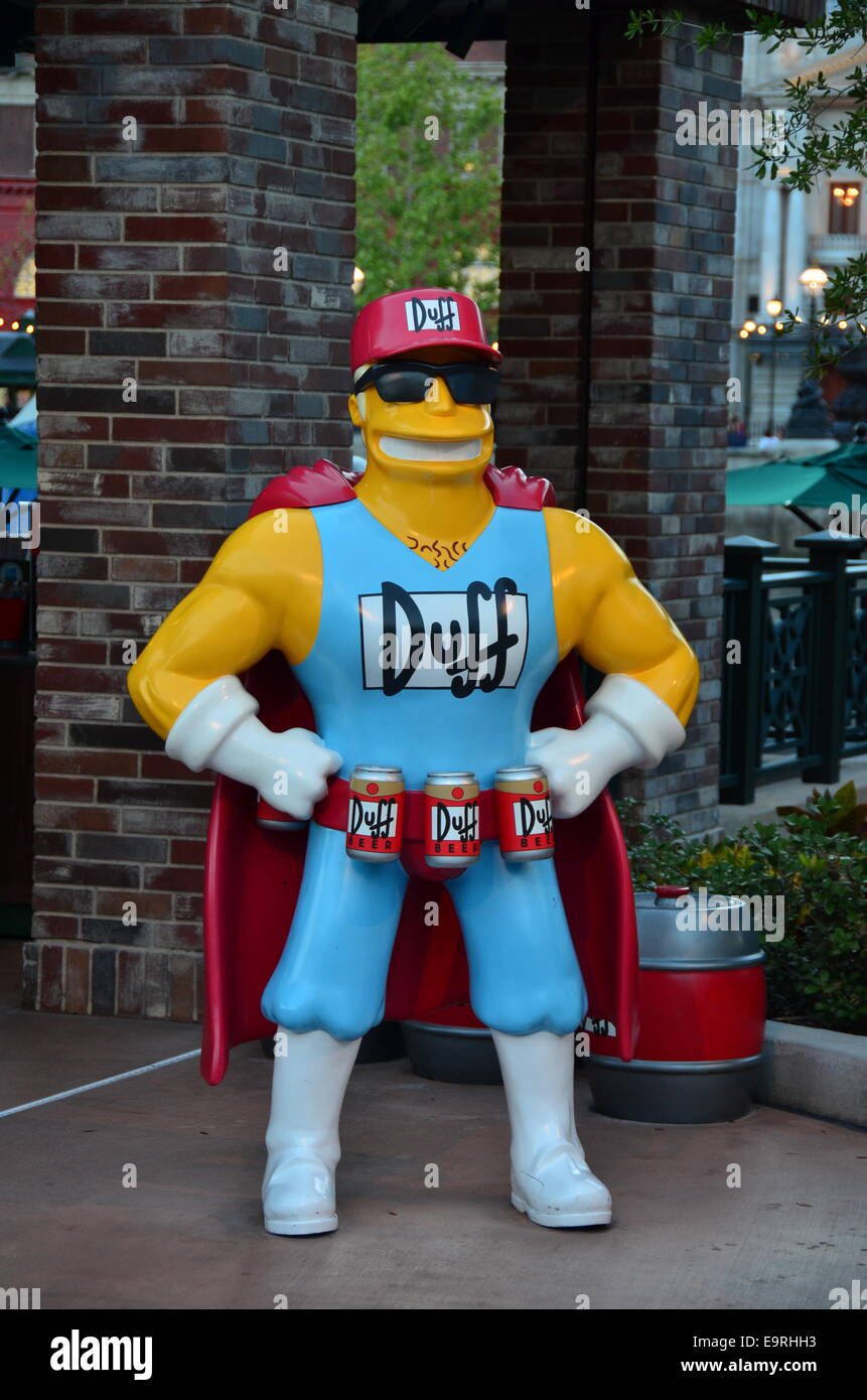 In Simpson zona di Universal Studios Orlando, Florida Foto Stock