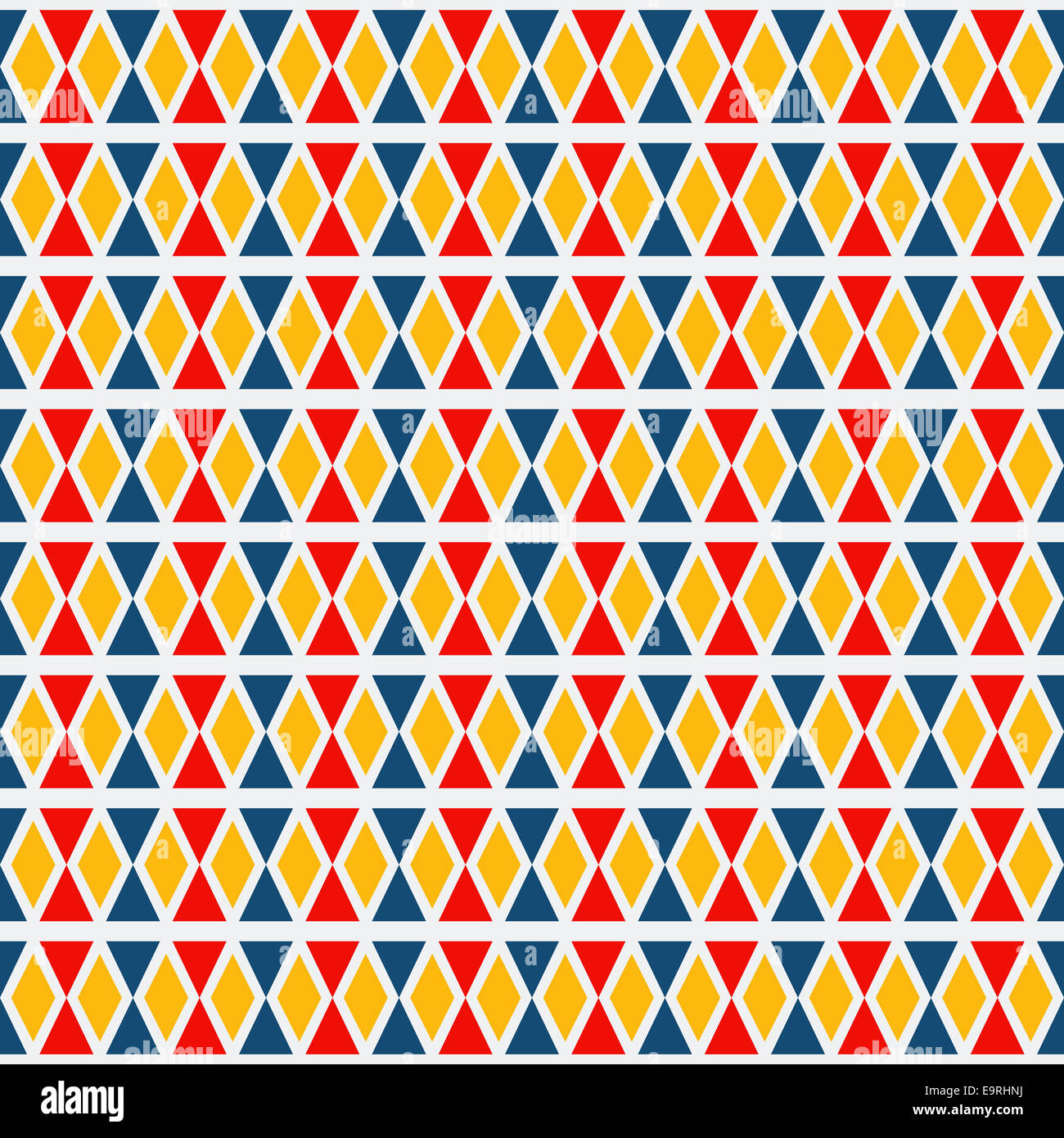 Seamless pattern fatta di rombo colorati Foto Stock