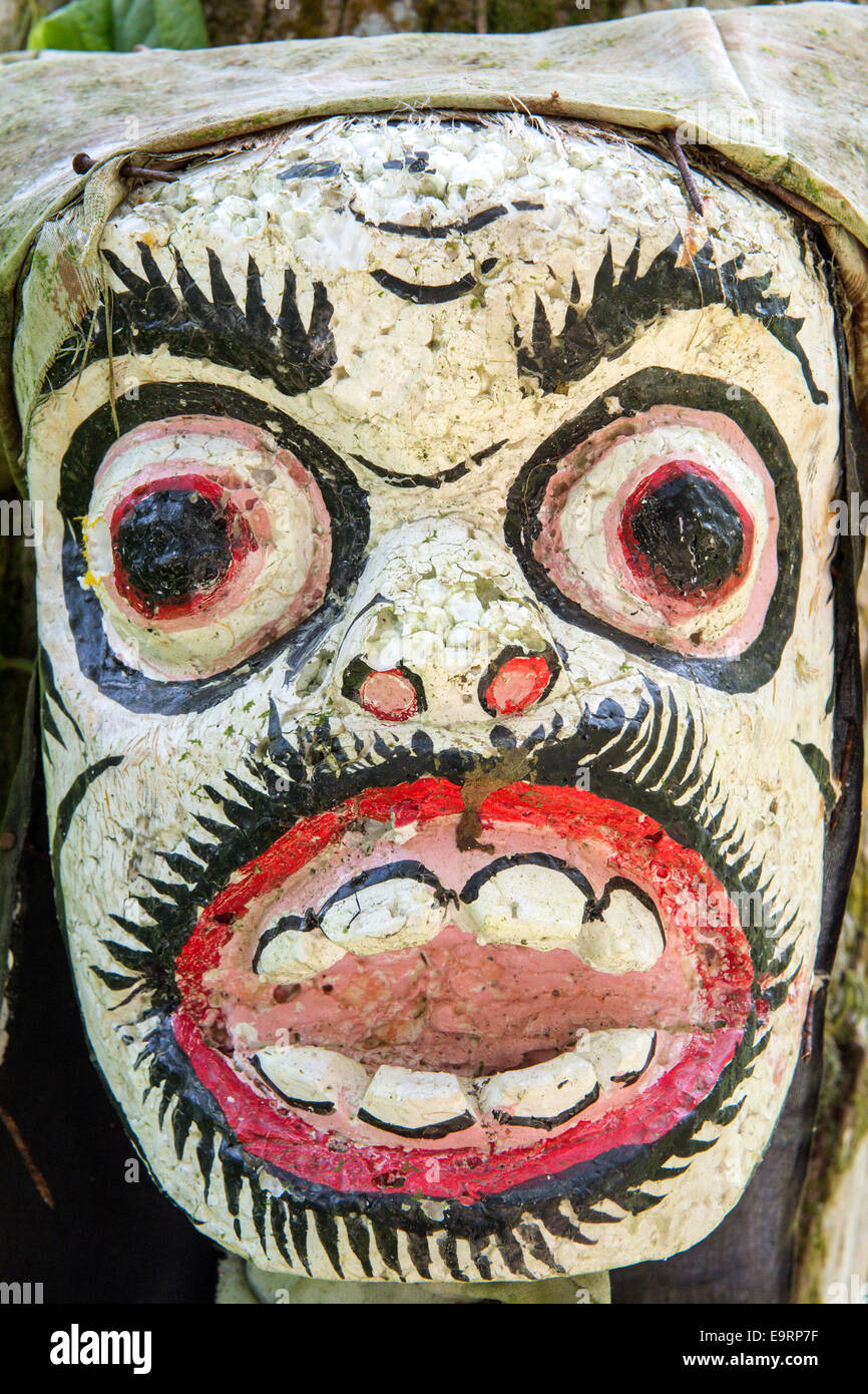 Tradizionali Topeng balinese , maschera, Tegallalang, Ubud, Bali, Indonesia Foto Stock