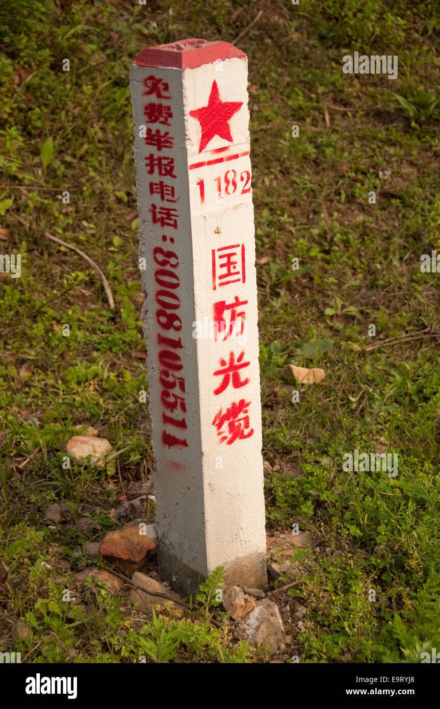 Monumento di pietra di Mao Zedong la lunga di marzo, Guizhou, Cina Foto Stock
