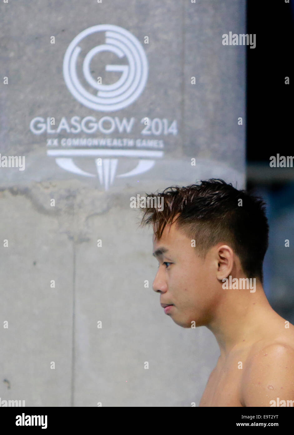 Yiwei masticare a Glasgow 2014 Foto Stock