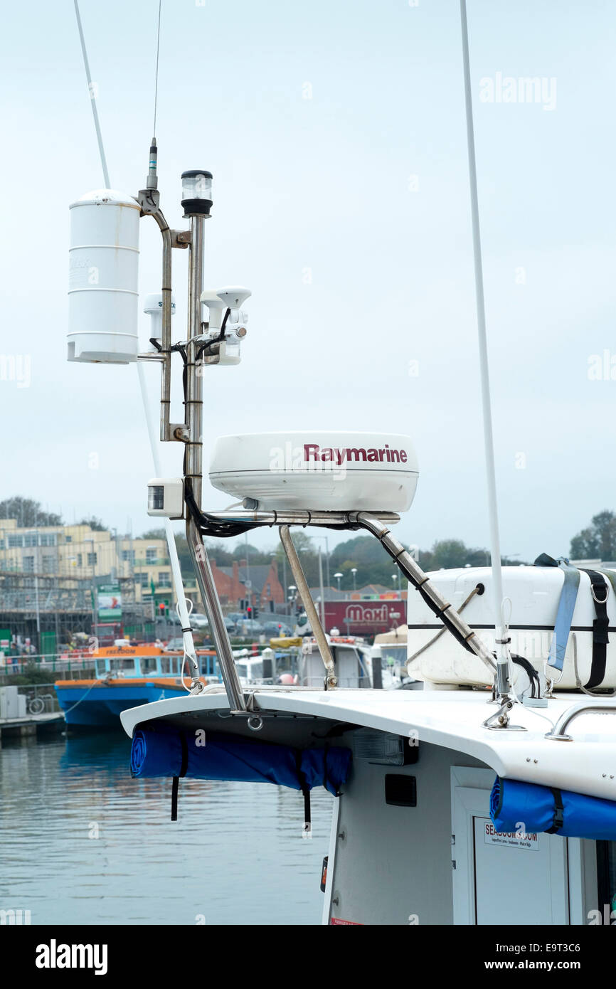 Raymarine posizione apparecchiatura radar Foto Stock