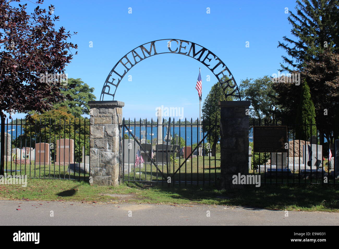Pelham cimitero, città isola, Bronx, New York Foto Stock