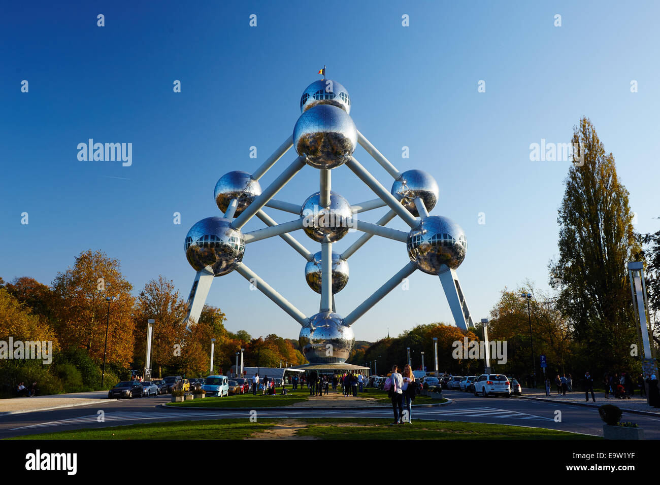 Atomium di Bruxelles Foto Stock
