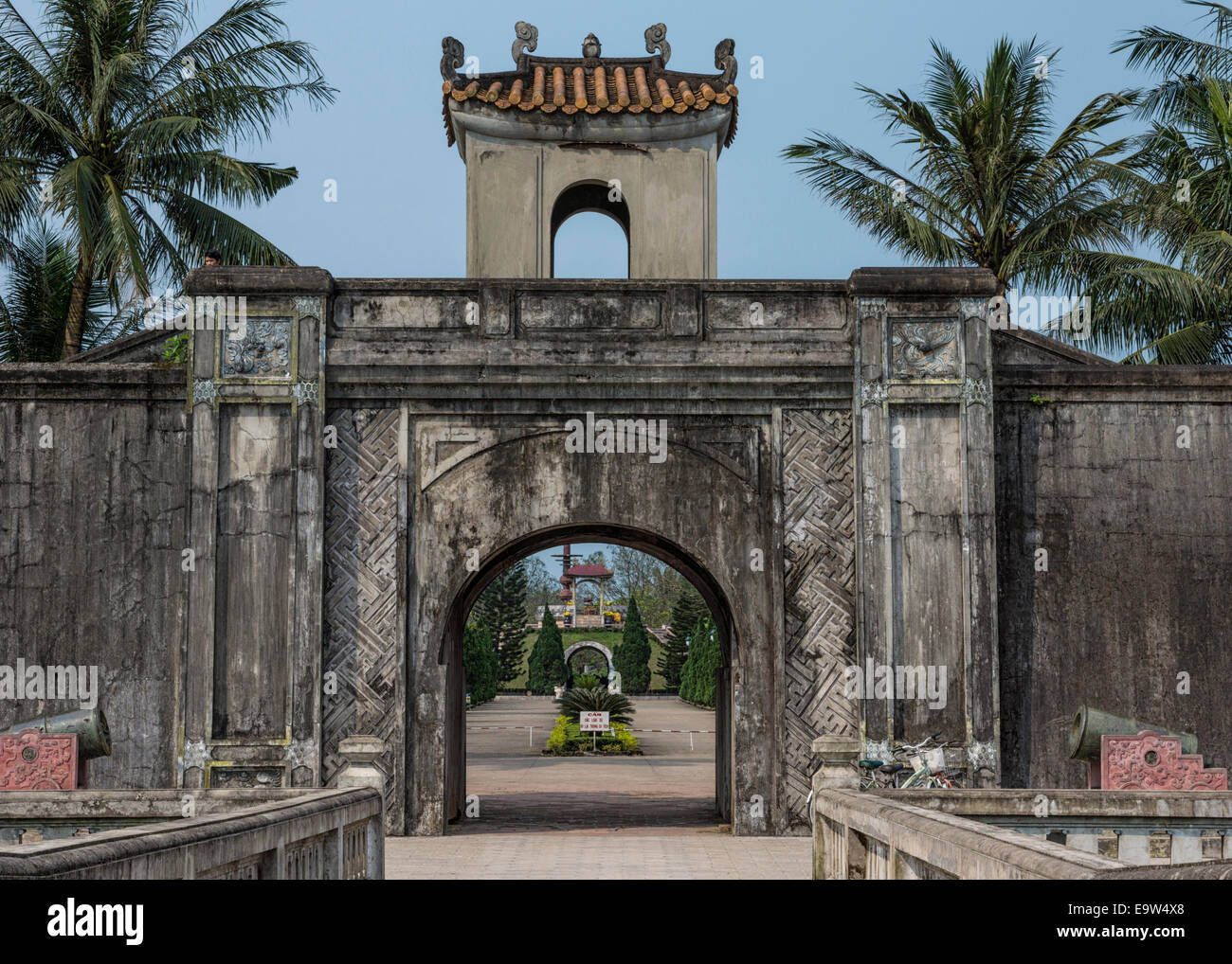 Il Vietnam Quang Tri: ingresso alla cittadella. Foto Stock