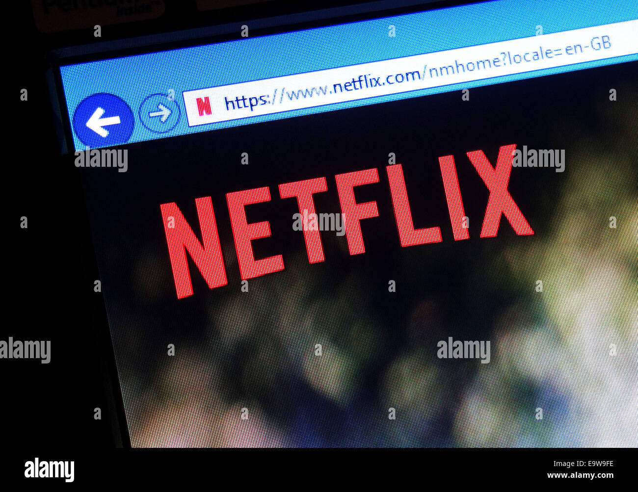 Sito Web NETFLIX Foto Stock