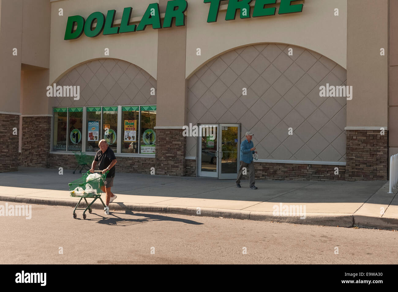 Dollar Tree varietà sconto negozio general merchandise dettagliante di Lady Lake, Florida USA Foto Stock