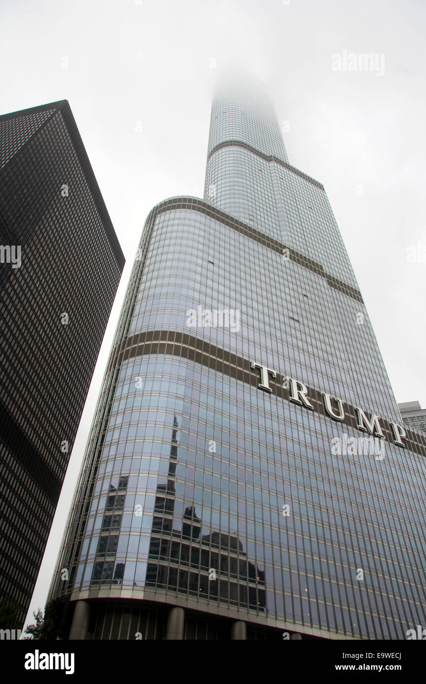 Trump Tower a Chicago. Foto Stock