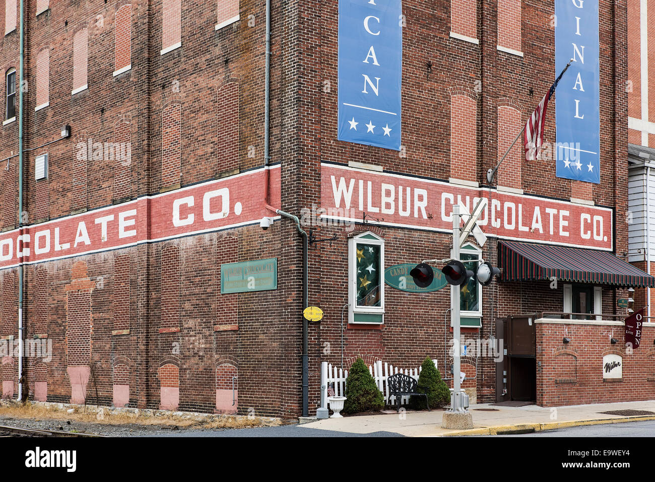 Wilbur Compagnia del Cioccolato Fabbrica e Museo di caramelle, Lititz, Lancaster County, Pennsylvania, STATI UNITI D'AMERICA Foto Stock