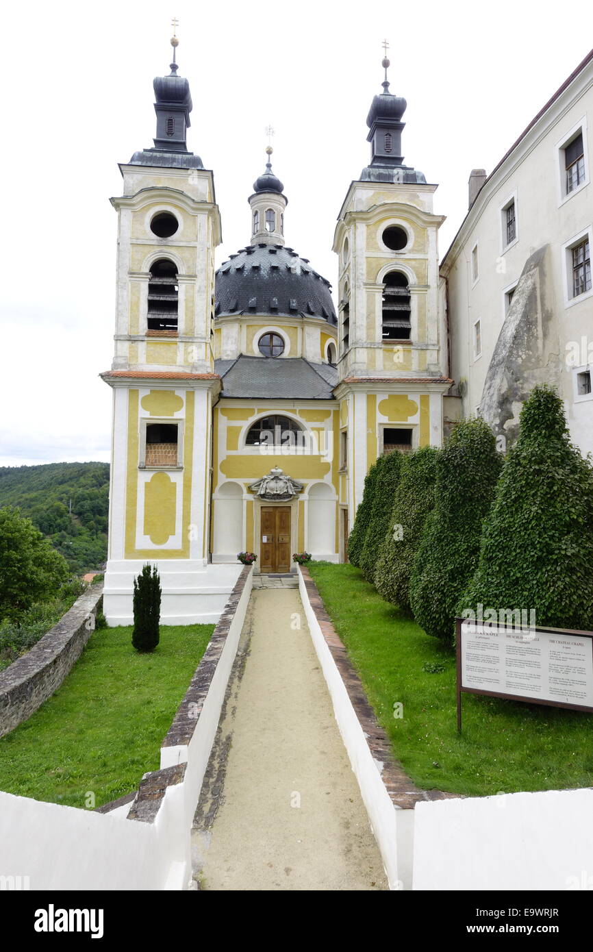 Castello Vranov, Okres Znojmo, southern Moravia Repubblica Ceca, Vranov Foto Stock