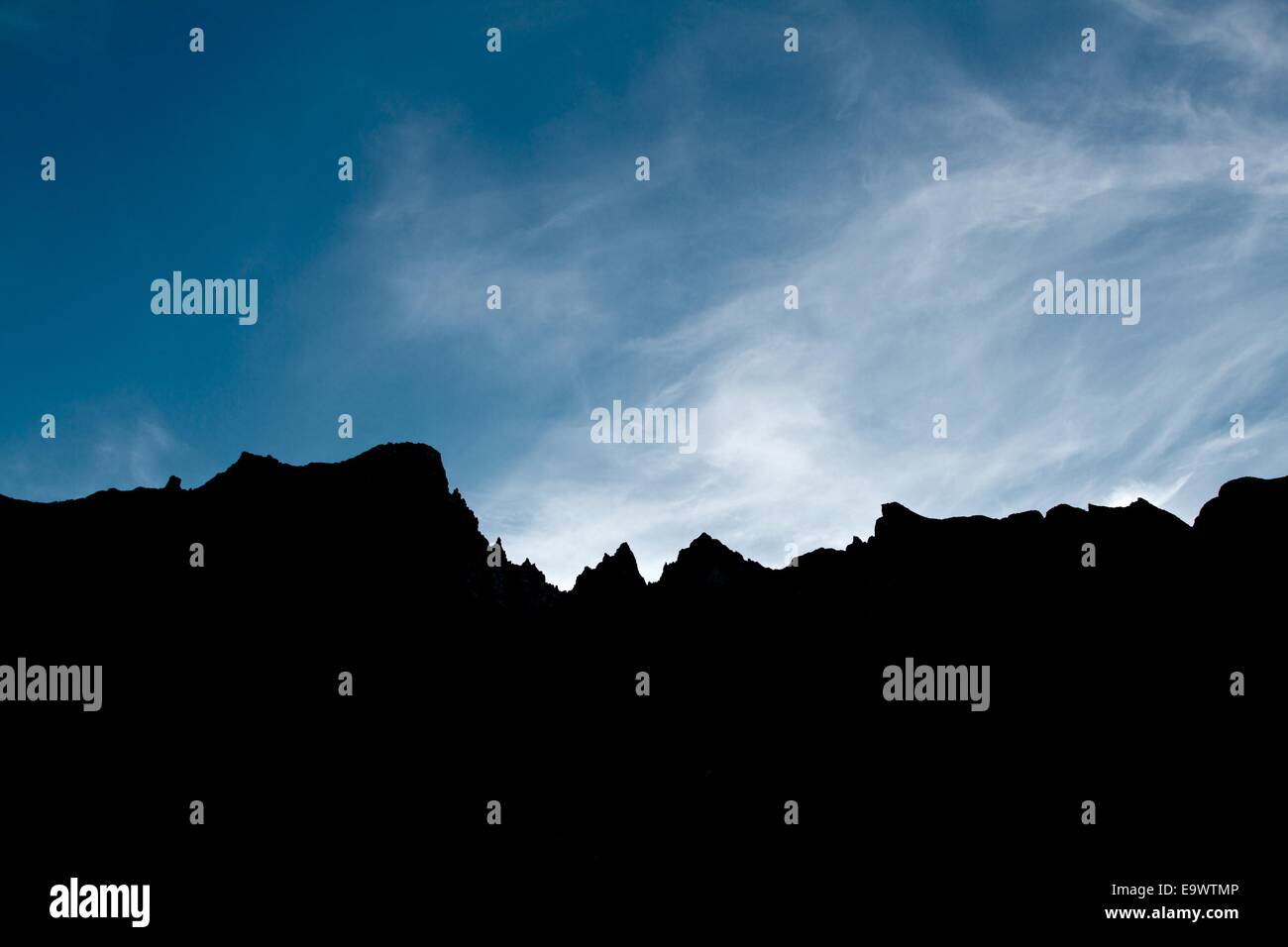 Montagne norvegesi Foto Stock