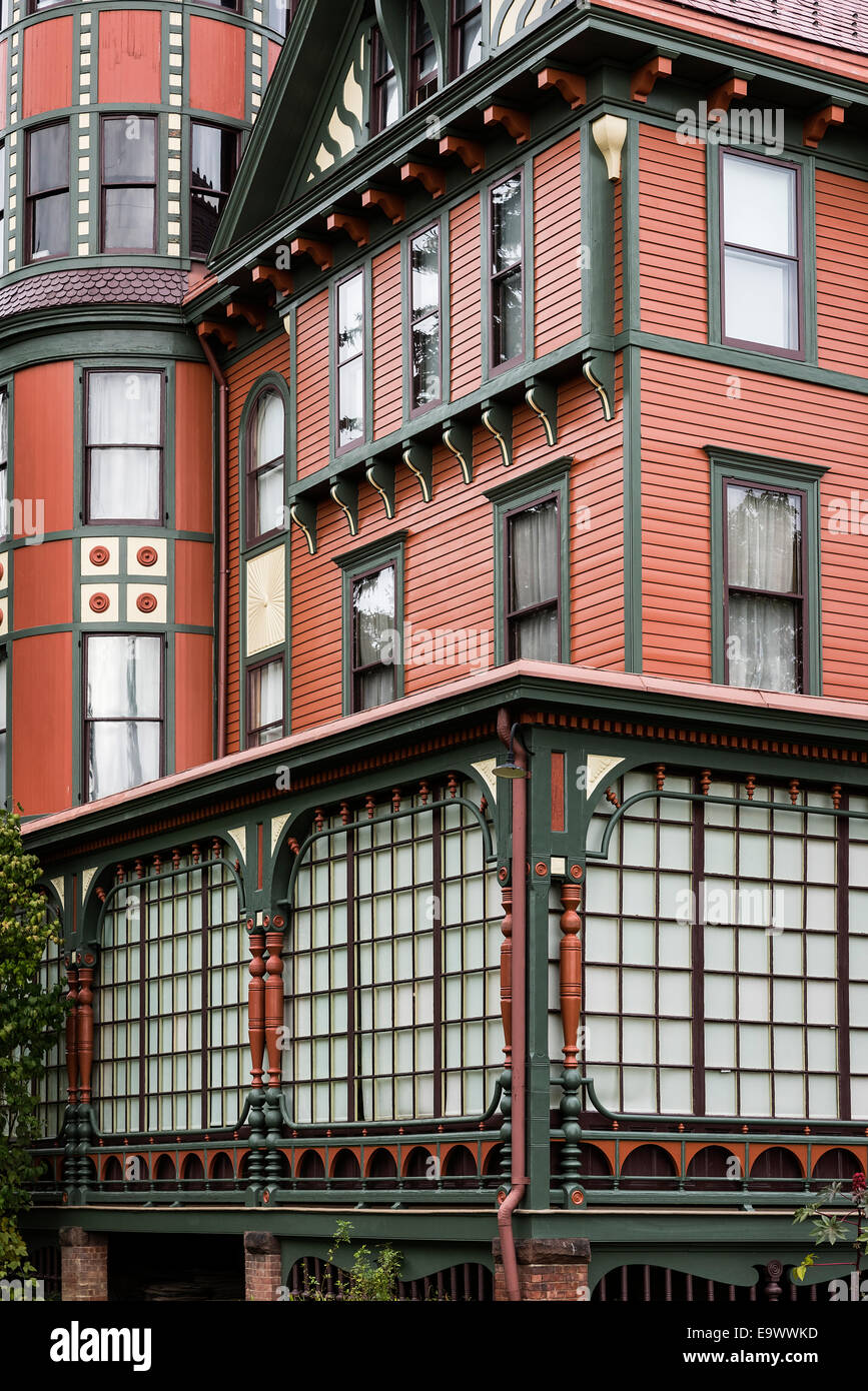 Station wagon Wilderstein Historic Site, Rhinebeck, New York, Stati Uniti d'America Foto Stock