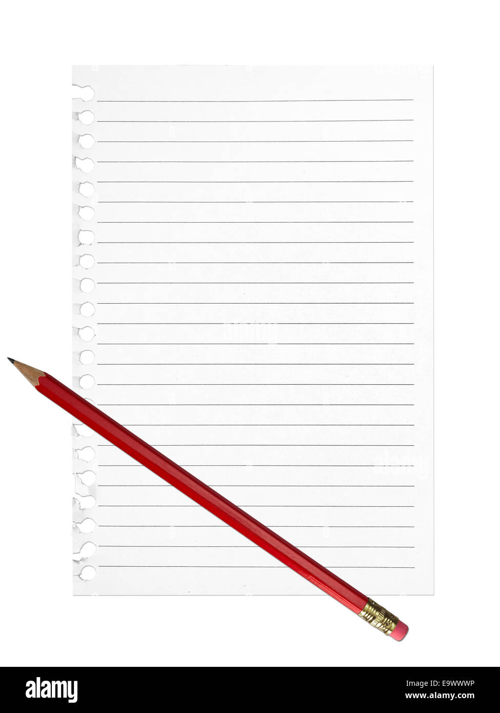 Shopping list,l'elenco impegni, elenco risoluzioni..... Foto Stock