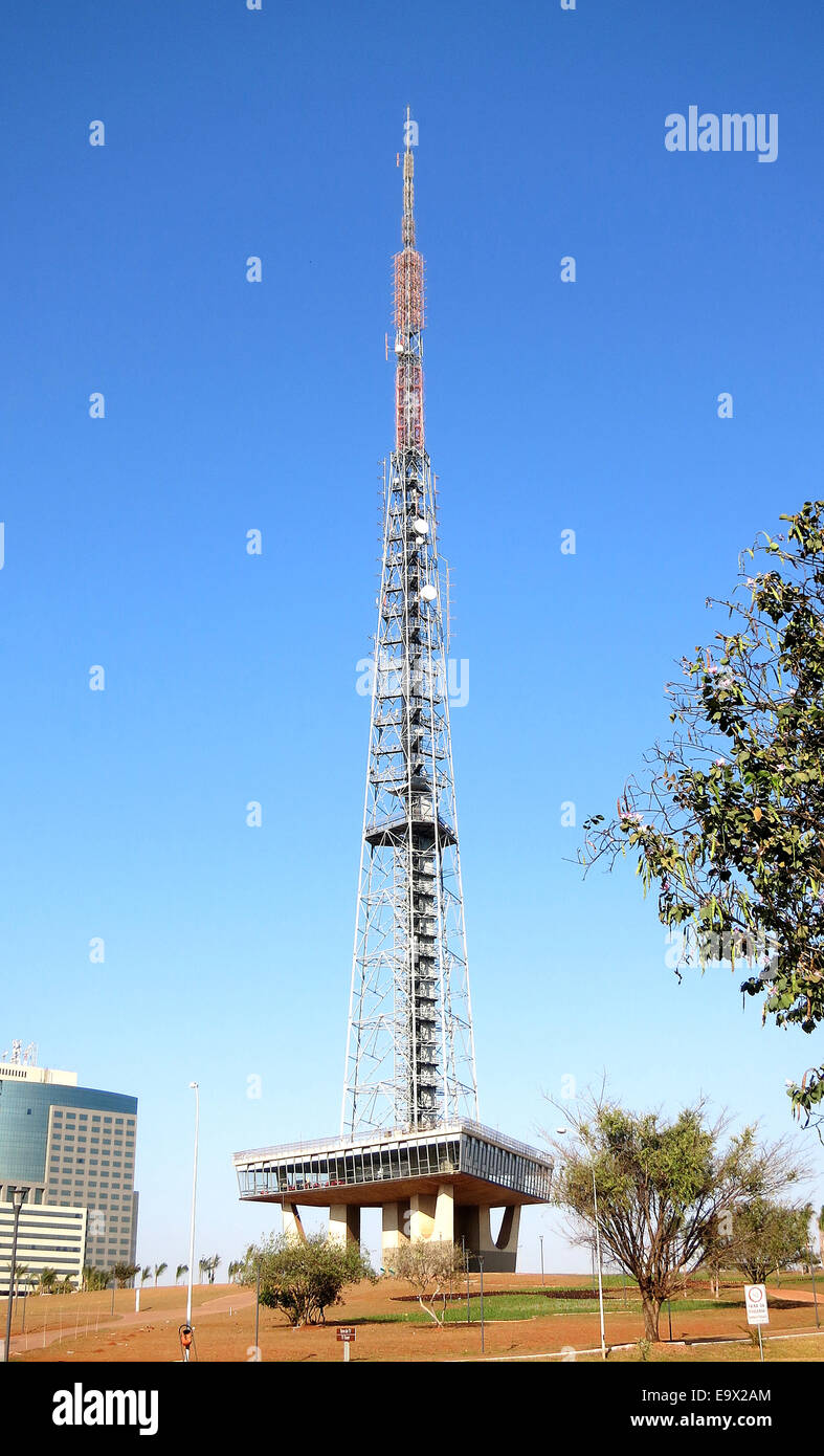 La torre della TV Brasile Brasilia Foto Stock