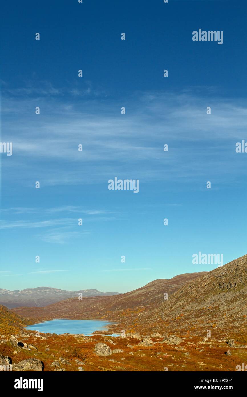 Le montagne in Norvegia Foto Stock