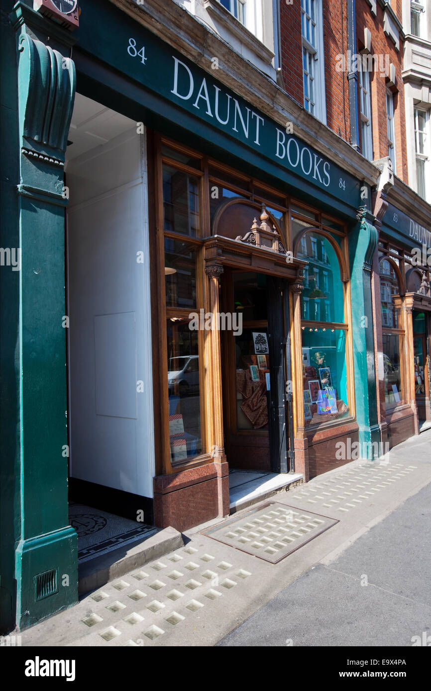 Daunt libri, Book Shop, Marylebone High Street, London, Regno Unito Foto Stock