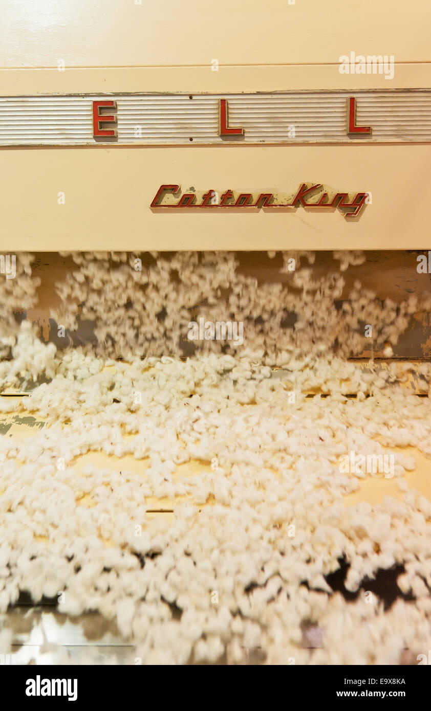 Il Gin stand dove il seme è rimosso dal cotone; Cary, Mississippi, Stati Uniti d'America Foto Stock