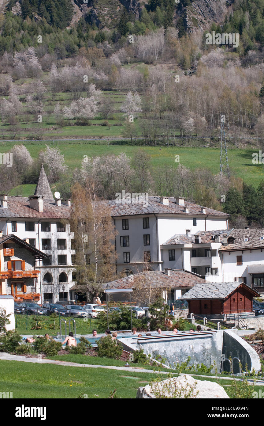 L'italia, valle d'Aosta, Aosta, Pré-Saint-Didier Bagni Termali. Foto Stock