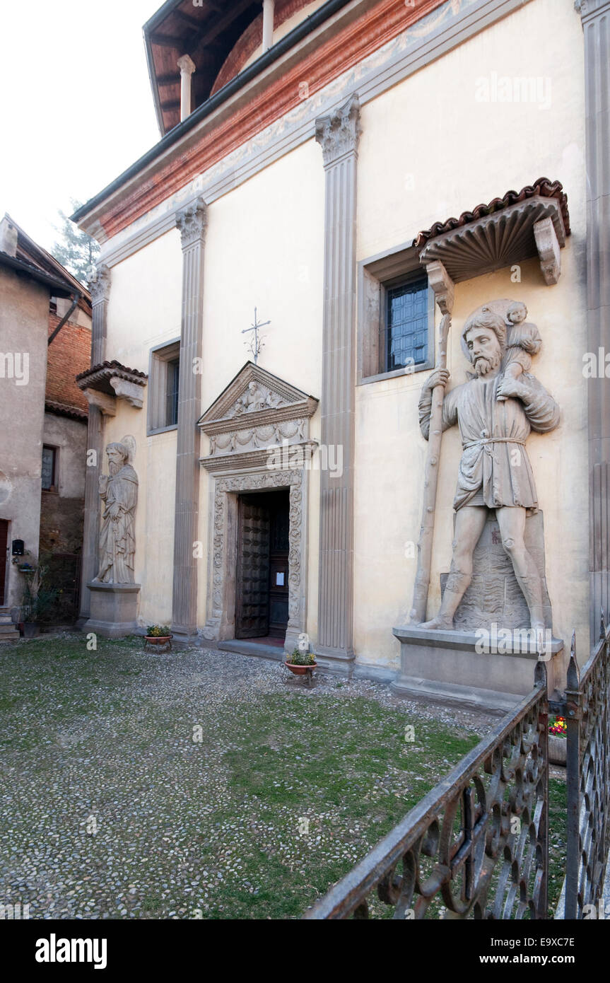 L'Italia, Lombardia, Castiglione Olona, Chiesa di Villa Chiesa, facciata Foto Stock