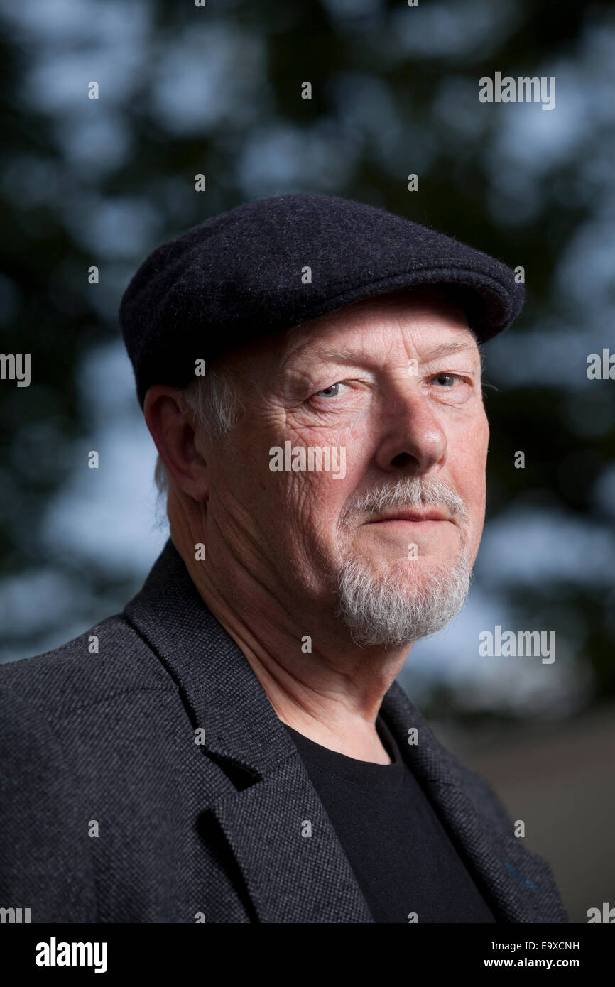 John Harvey, il britannico autore del reato di fiction al Edinburgh International Book Festival 2014. Edimburgo, Scozia. Foto Stock