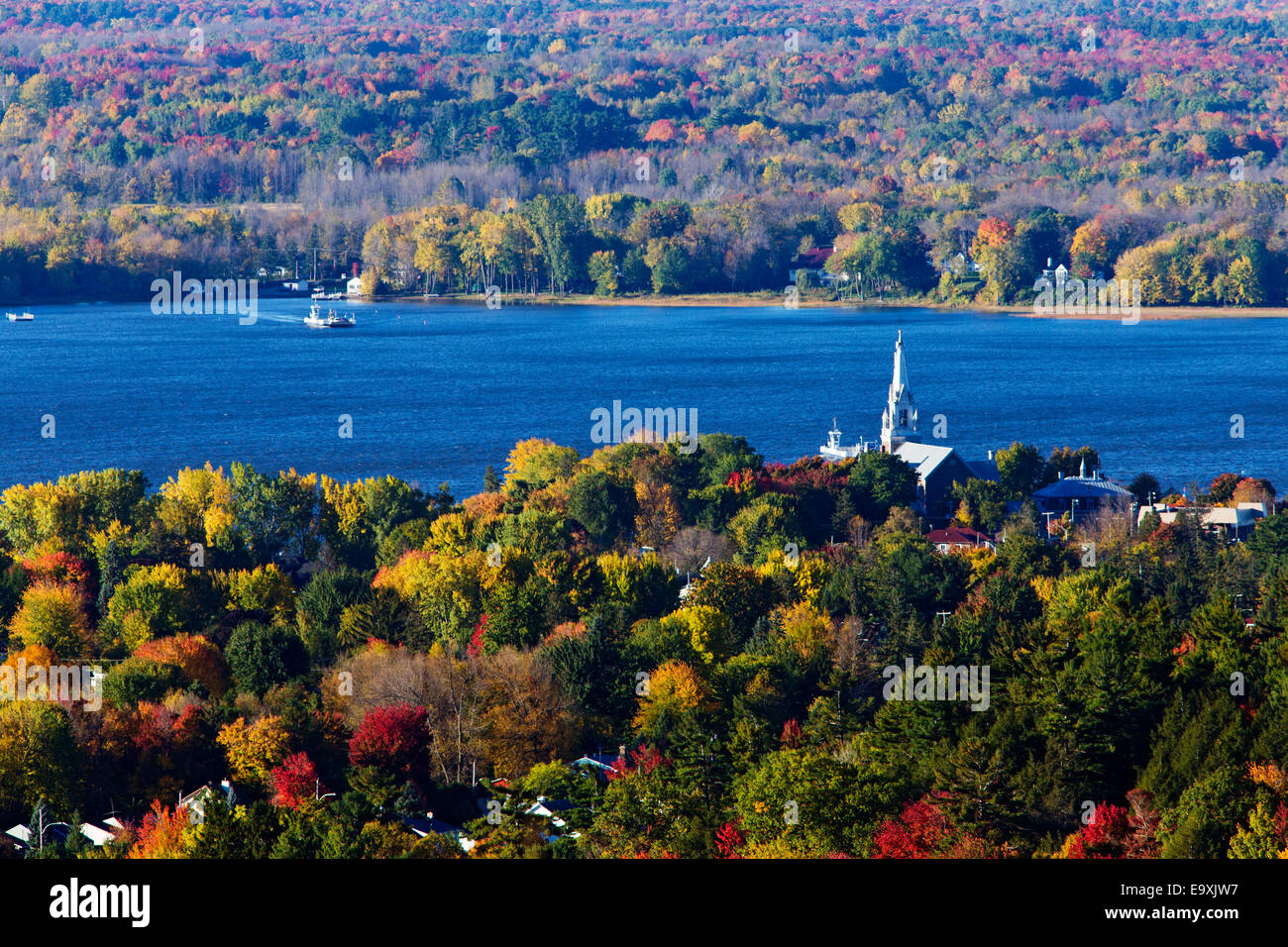 Autunno canadese in oka parco nazionale Foto Stock