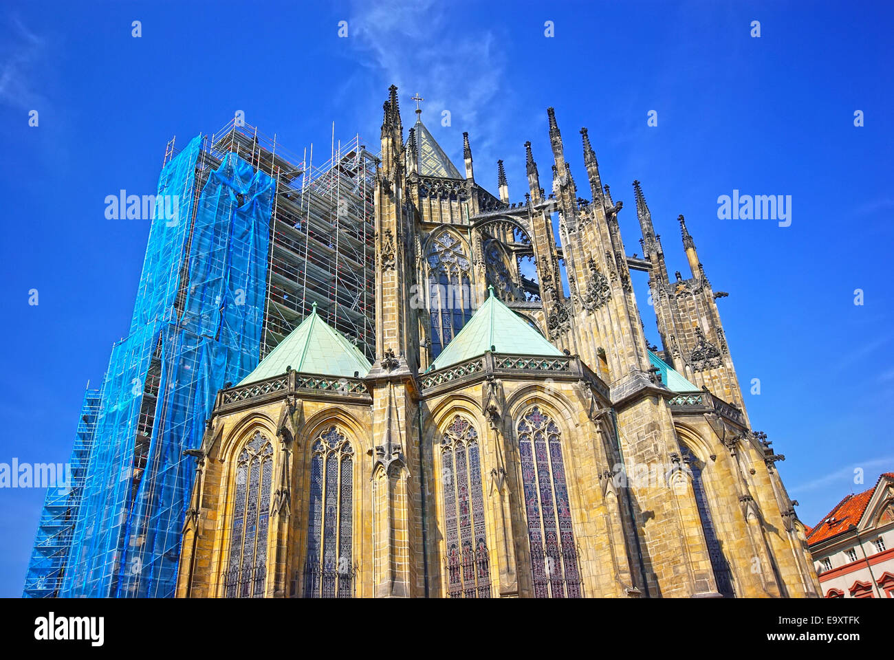 Cattedrale di San Vito a Praga, Repubblica Ceca. Foto Stock