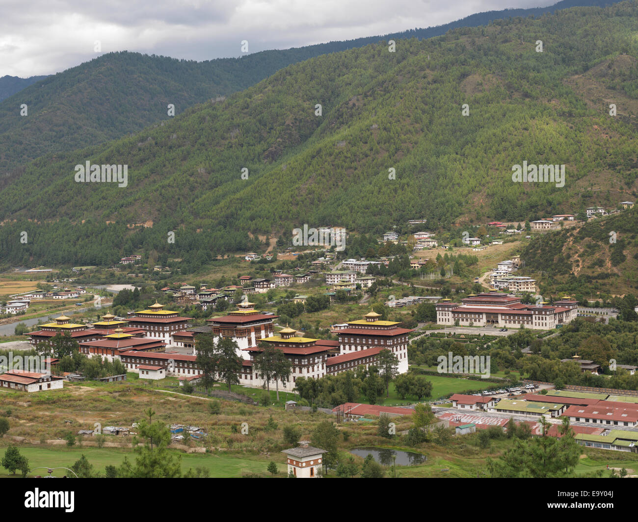 Tashichho Dzong, Thimphu Bhutan Foto Stock