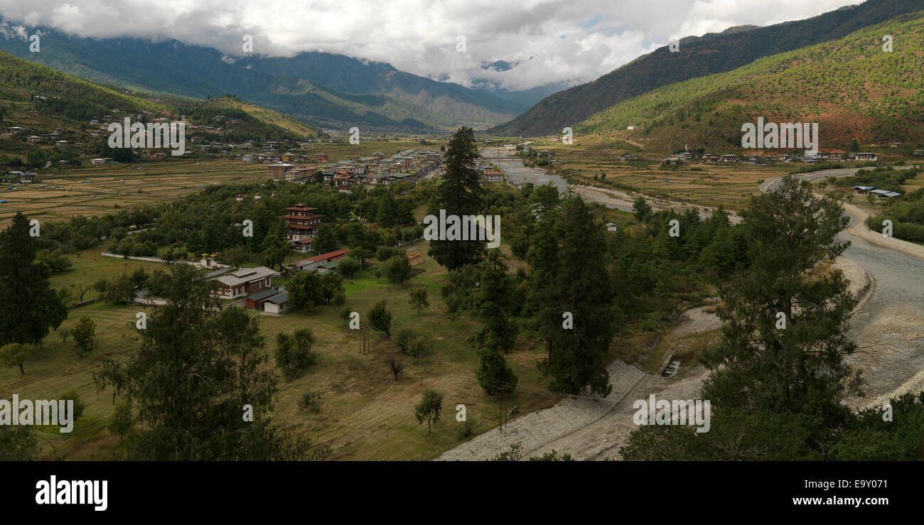 Rinpung Dzong, Paro Valley, Paro distretto, Bhutan Foto Stock