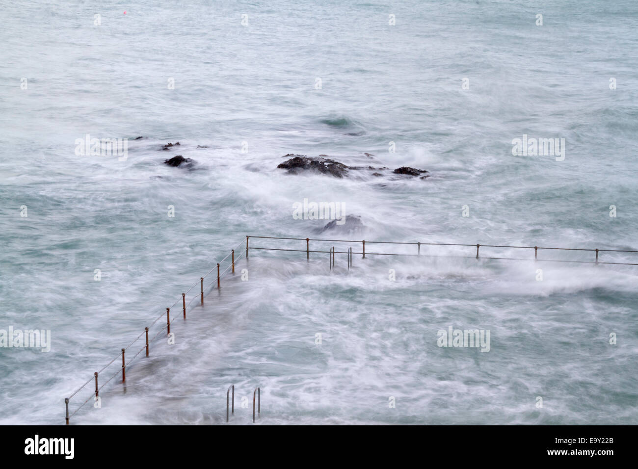 Piscina naturale in Guernsey, Isole del Canale Foto Stock