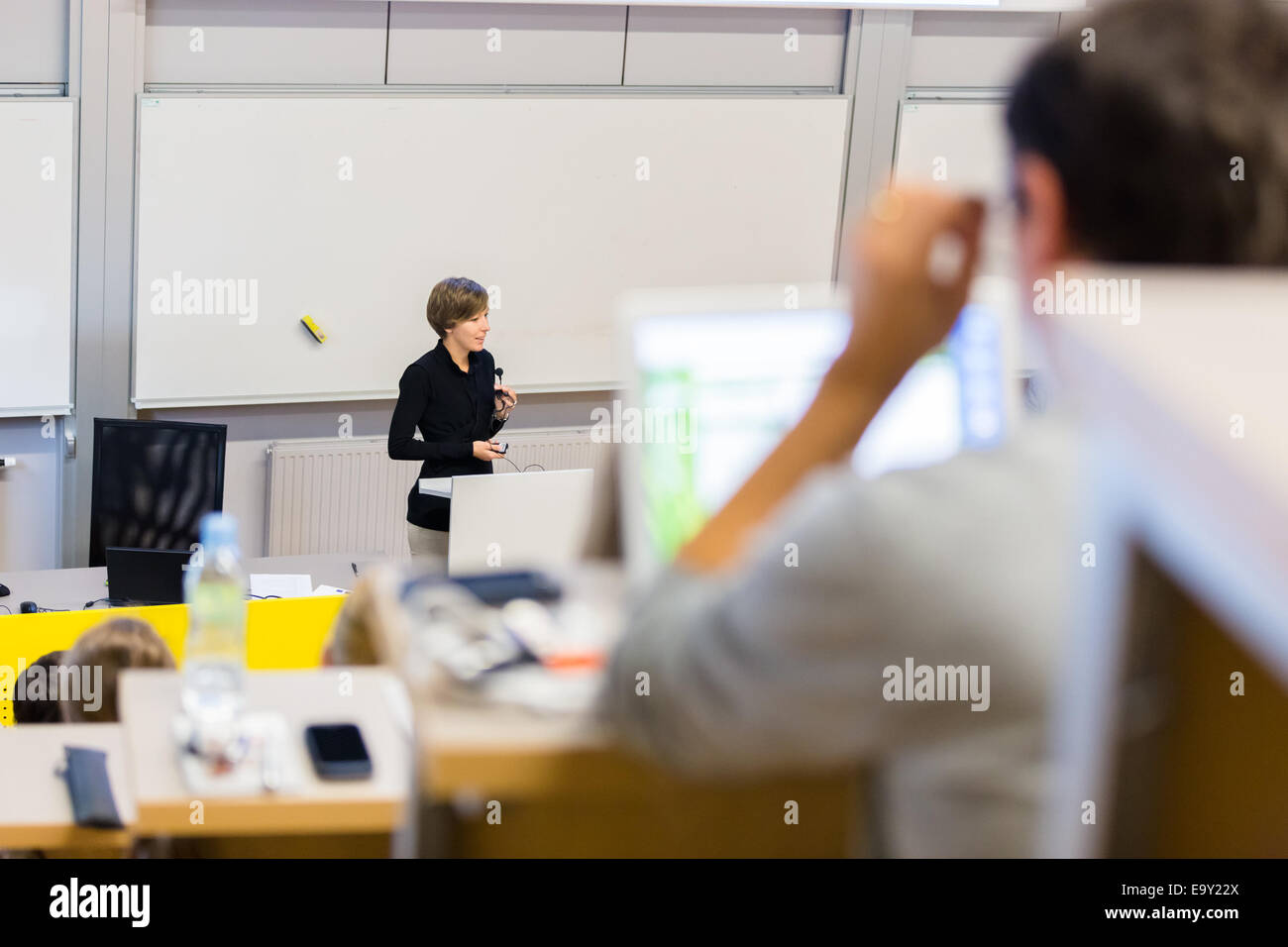 Lezione all università. Foto Stock
