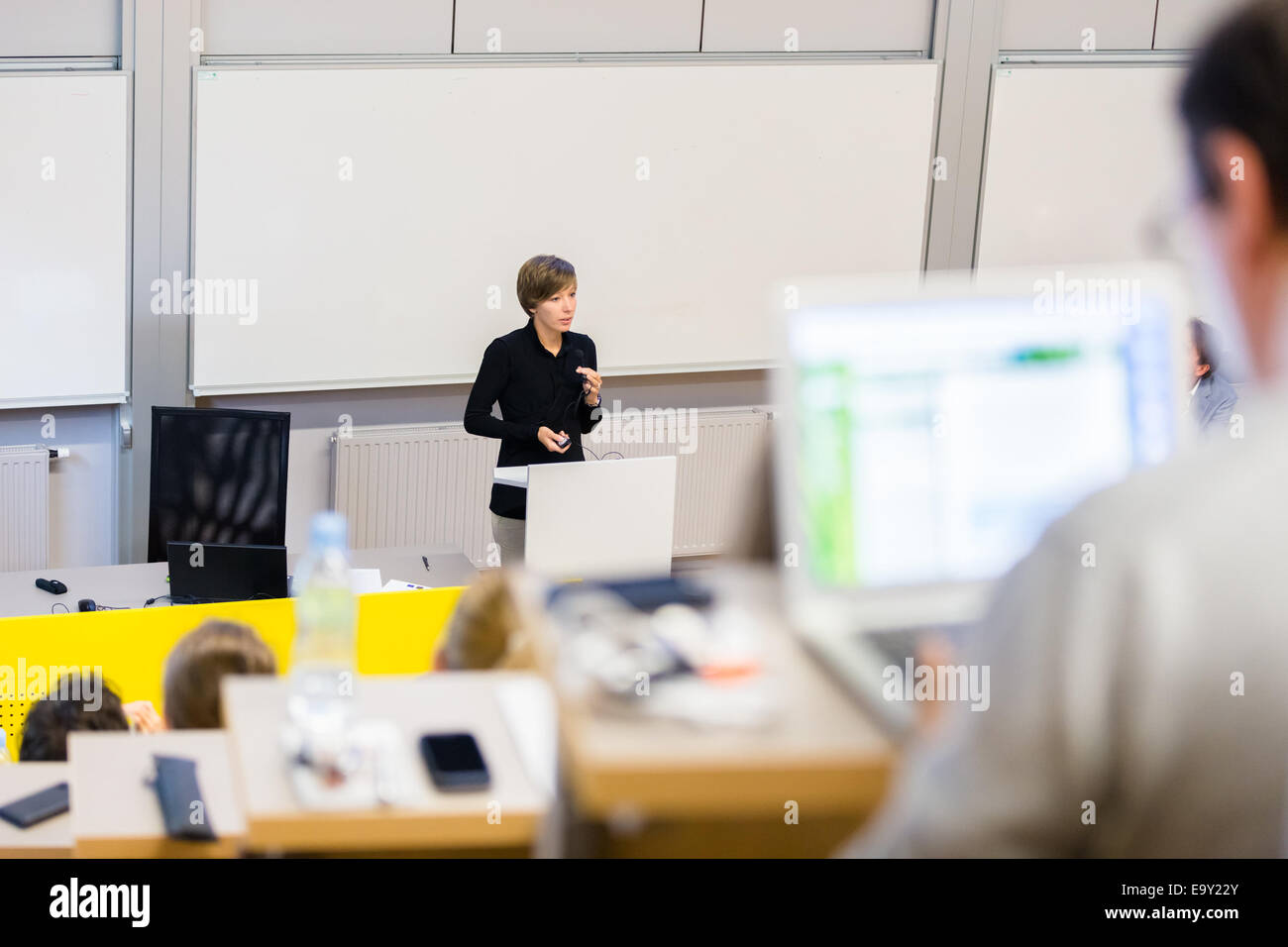 Lezione all università. Foto Stock