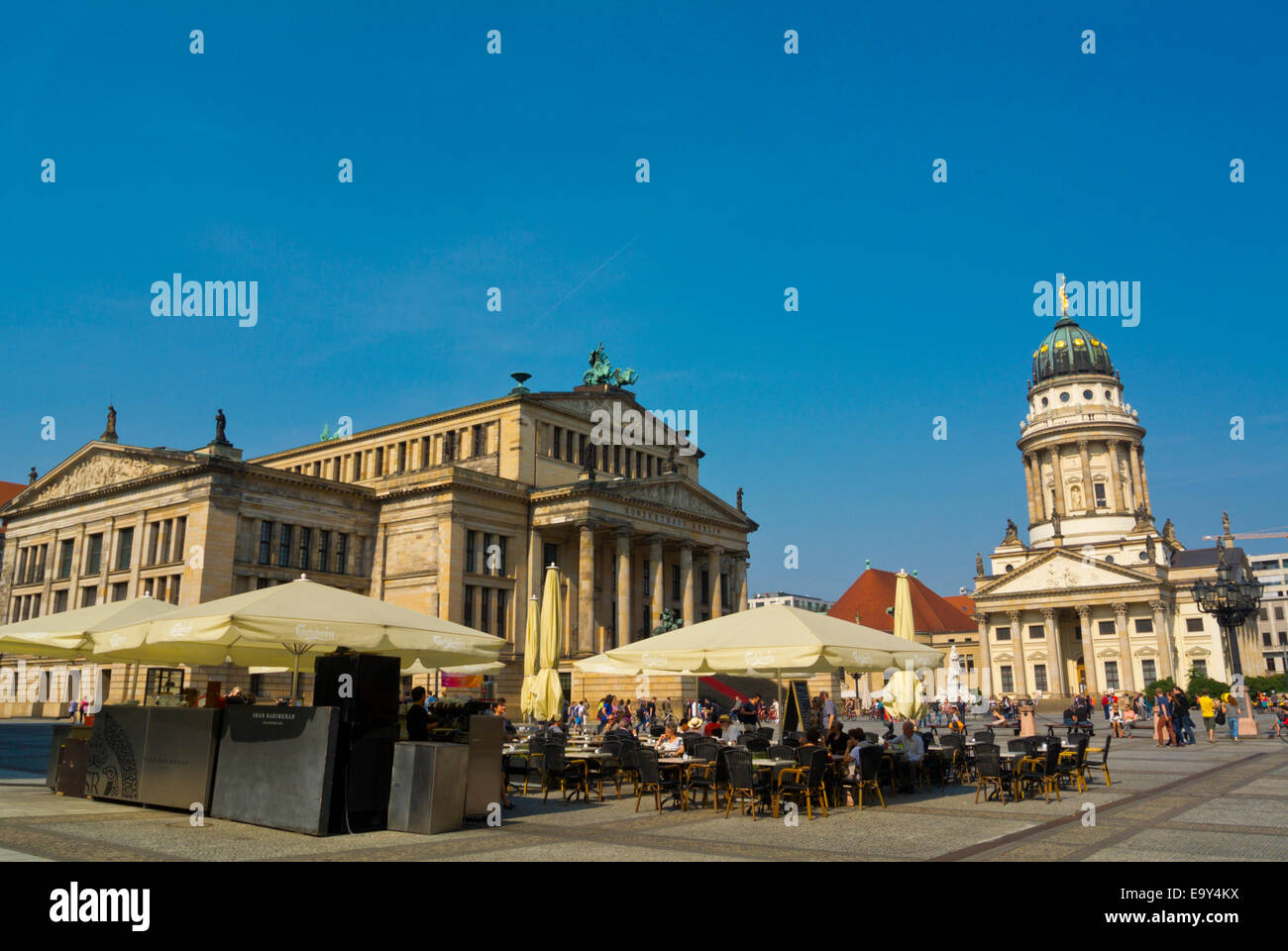 Piazza Gendarmenmarkt, Friedrichstadt, quartiere Mitte, il centro di Berlino, Germania Foto Stock